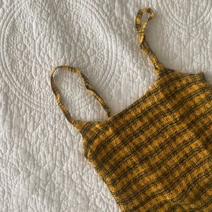 Hollister gingham crop top